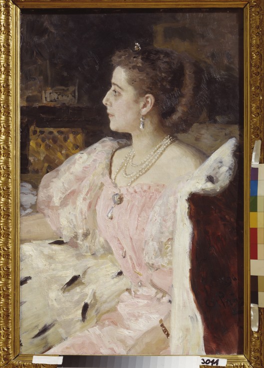 Portrait of Countess Nitalia Golovina van Ilja Efimowitsch Repin