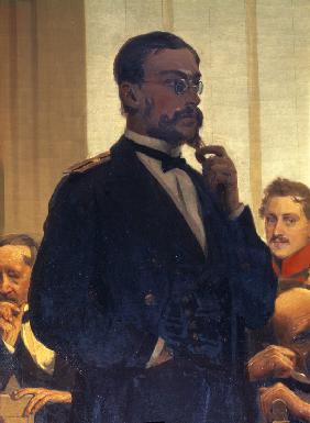 The composer Nikolay Rimsky-Korsakov (Detail of the painting Slavonic composers)