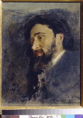 Portrait of the author Vsevolod M. Garshin (1855-1888)