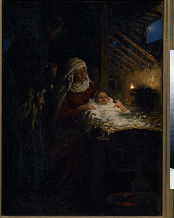 Nativity van Ilja Efimowitsch Repin