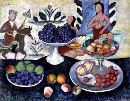 Still Life of Fruit van Ilya Ivanovich Mashkov