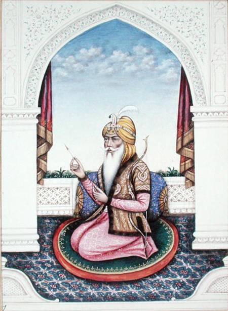 Ranjit Singh (1780-1839) Maharajah of the Punjab (pencil van Indian School
