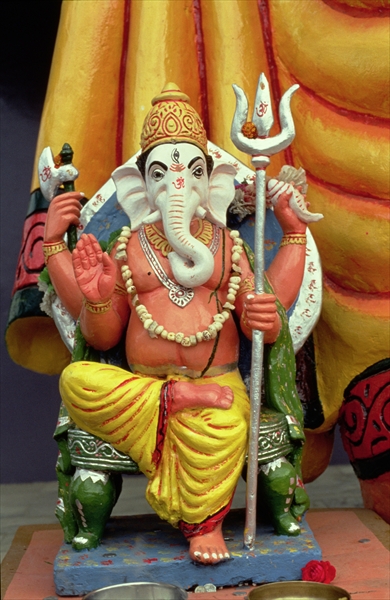 Statue of Ganesh, the Elephant God, Enthroned  van Indian School