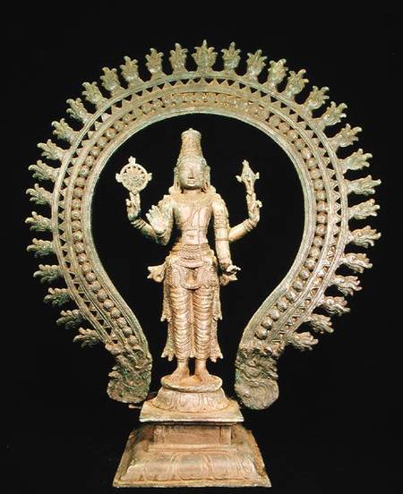 Vishnu, Late Chola van Indian School