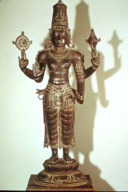 Vishnu, from Southern India van Indian School