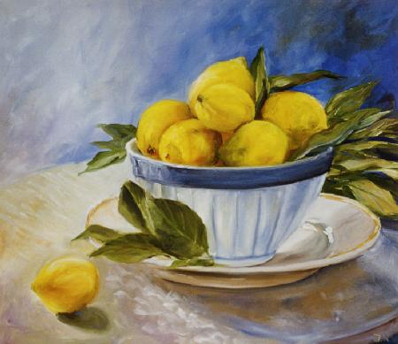 Zitronen in einer Schale