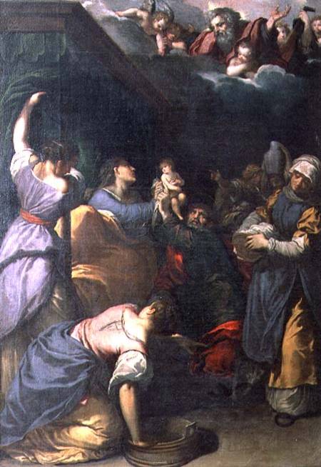 Birth of the Virgin van Ippolito Scarsella
