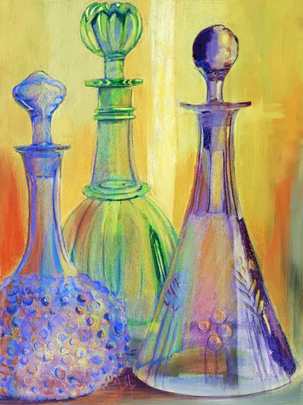 color composition with glass van Georg Ireland