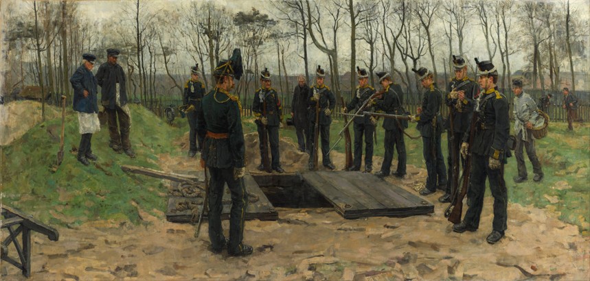 Military funeral van Isaac Israels