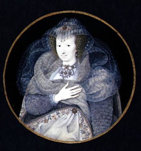 Portrait of Frances, Countess Howard van Isaac Oliver