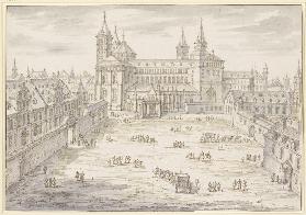 Dom und Bischöfliches Palais zu Speyer vor der Zerstörung 1689