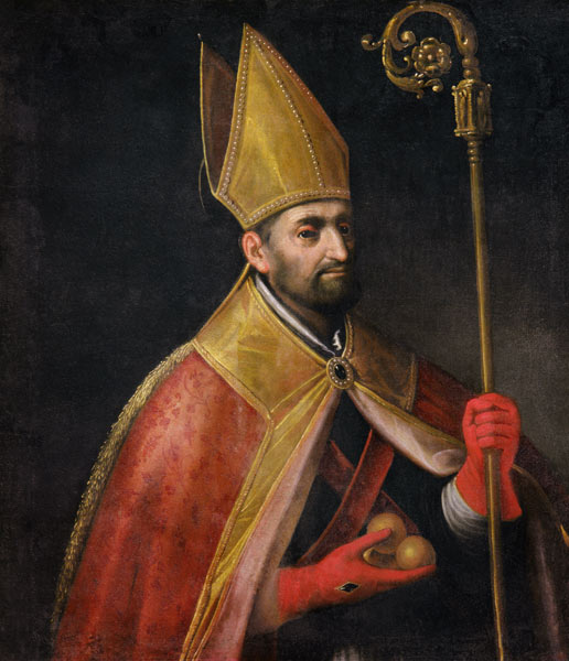 Portrait of St. Nicholas van Scuola pittorica italiana
