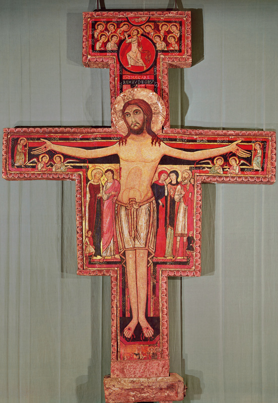 The Crucifix of St. Damian van Scuola pittorica italiana