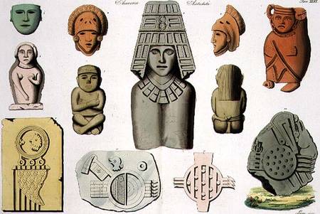 Central American Antiquities, plate 46 from 'The History of the Nations' van Scuola pittorica italiana