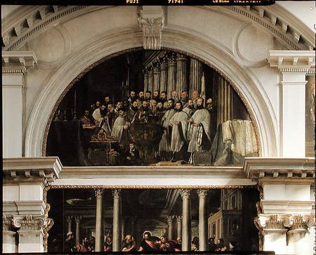 Communion of the faithful van Scuola pittorica italiana