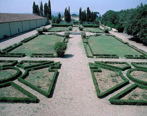 Landscaped gardens to the west of the villa (photo) van Scuola pittorica italiana