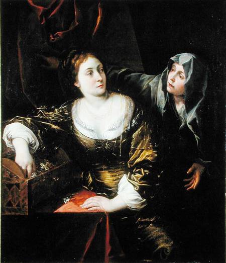 Martha and Mary or, Woman with her Maid van Scuola pittorica italiana