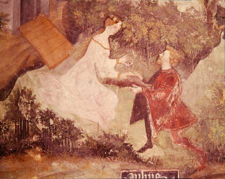 The Month of July, detail of a couple van Scuola pittorica italiana