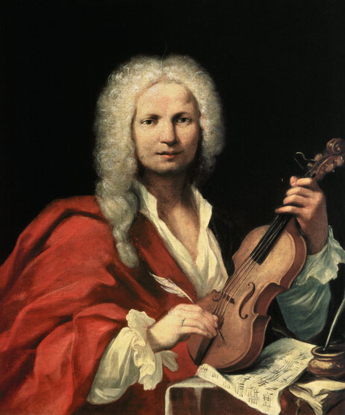 Portrait of Antonio Vivaldi (1678-1741) van Scuola pittorica italiana