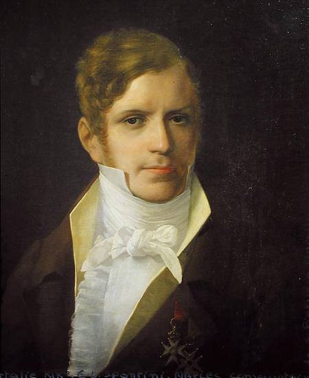 Portrait of Gaspare Spontini (1774-1851) van Scuola pittorica italiana