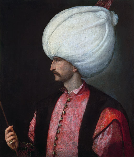 Sultan Suleiman II Sultan of Turkey (1641-91) van Scuola pittorica italiana