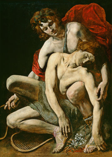 The Death of Hyacinthus van Scuola pittorica italiana