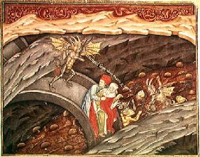 Ms 207 f.245 Dante's Inferno with a commentary by Guiniforte degli Bargigi