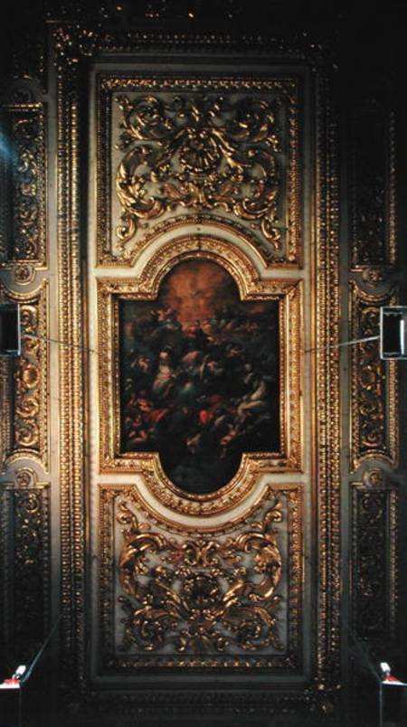 View of the church ceiling (photo) van Scuola pittorica italiana