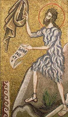 St. John the Baptist (mosaic) van Italian School, (14th century)