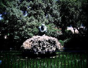 Statue of Apennine, Garden of the Villa di Castello (photo)