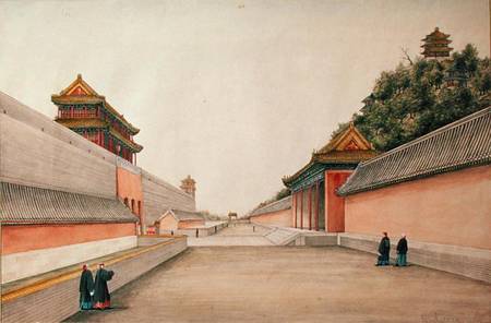 The Imperial Palace in Peking, from a collection of Chinese Sketches van Ivan Alexandrov