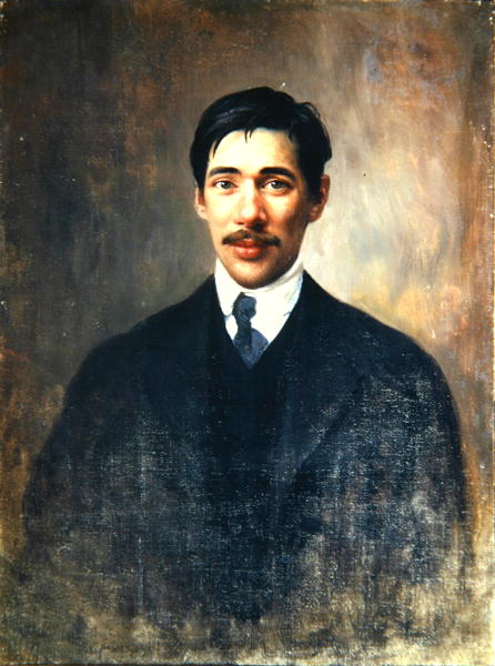 Portrait of Korney Chukowsky, c.1909 (oil on canvas)  van Ivan Kirillovich Parkhomenko
