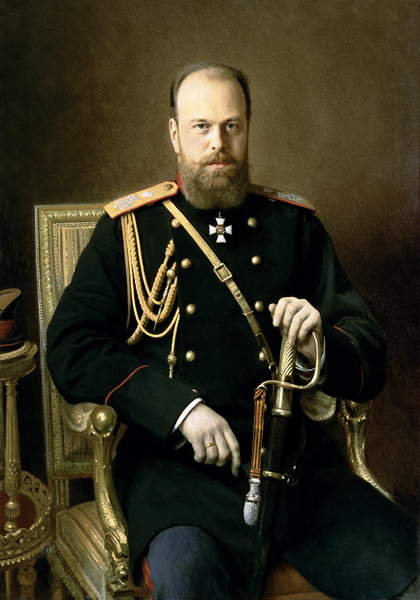 Portrait of Emperor Alexander III (1845-94) 1886 van Ivan Nikolaevich Kramskoy