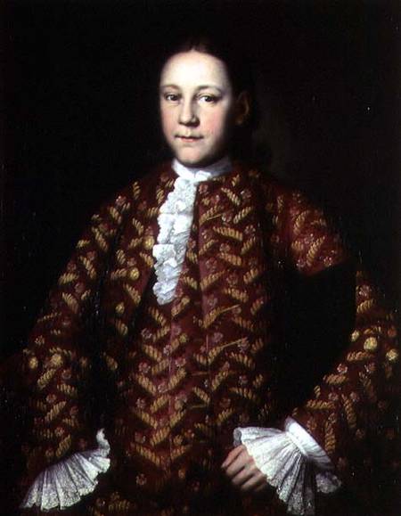Portrait of Mikhail Yakovlev (1742-81) van Ivan Yakovlevich Vishnyakov
