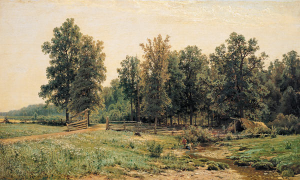 Shishkin / Edge of Oak Woods / Painting van Iwan Iwanowitsch Schischkin