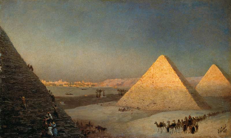 Die Pyramiden von Gizeh. van Iwan Konstantinowitsch Aiwasowski