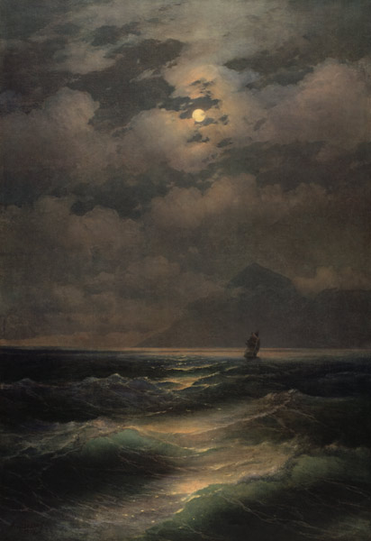 I.K.Aiwasowski, Seascape / Painting van Iwan Konstantinowitsch Aiwasowski