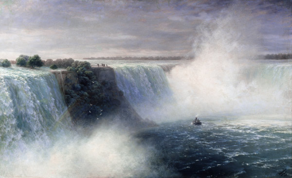 Niagara Falls van Iwan Konstantinowitsch Aiwasowski