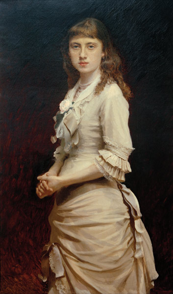 Porträt Sofja Kramskaja, Tochter des Malers van Iwan Nikolajewitsch Kramskoi