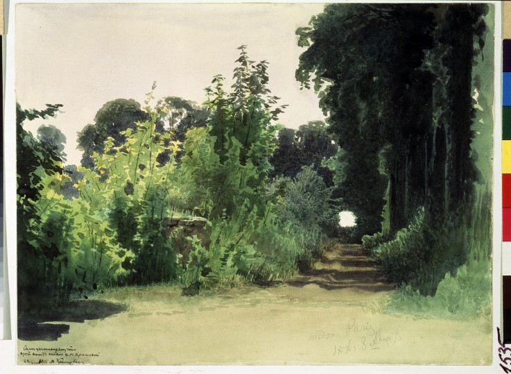 In the Grove of Medon near Paris van Iwan Nikolajewitsch Kramskoi