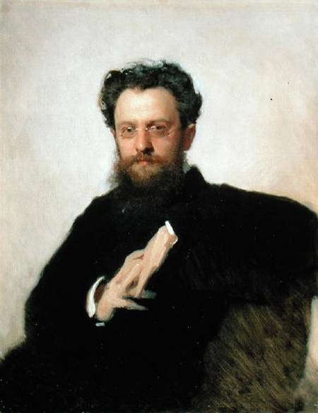 Portrait of Professor A. Prachov (1846-1916) van Iwan Nikolajewitsch Kramskoi
