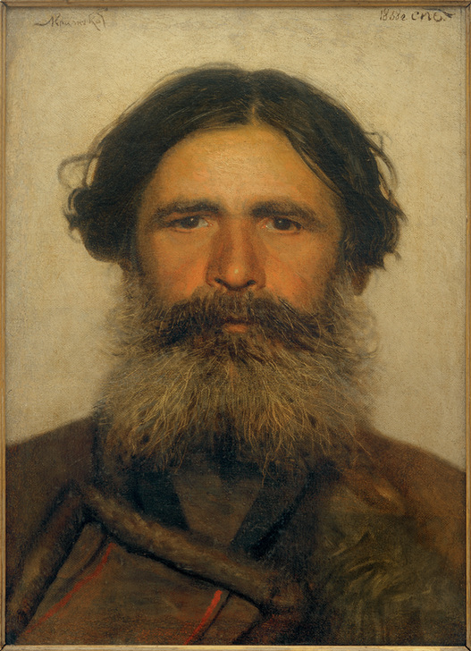 Porträt eines Bauern van Iwan Nikolajewitsch Kramskoi