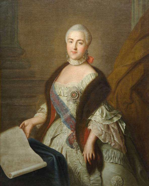 Catherine II as Grand Duchess Ekaterina Alekseyevna van Iwan Petrowitsch Argunow