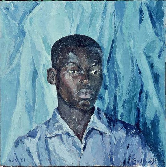 Etienne, Haiti, 1962 (oil on board)  van Izabella  Godlewska de Aranda