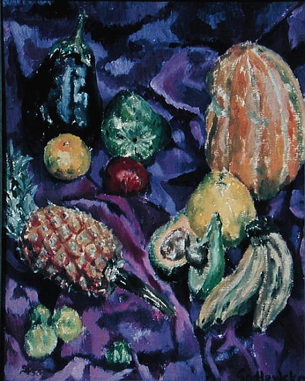 Fruit and Vegetables, Haiti, 1961 (oil on board)  van Izabella  Godlewska de Aranda