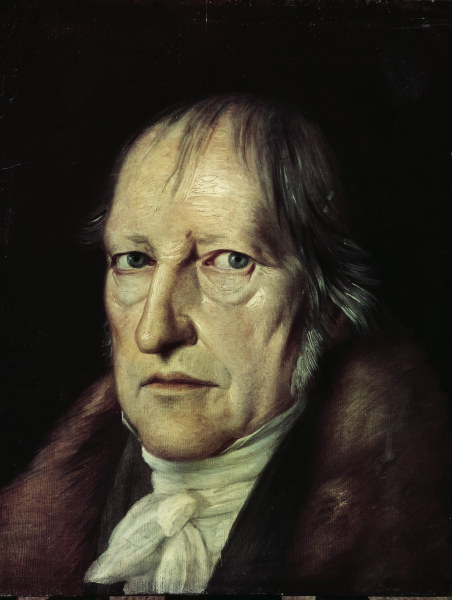 Hegel , Portrait by Jakob Schlesinger van J. Schlesinger
