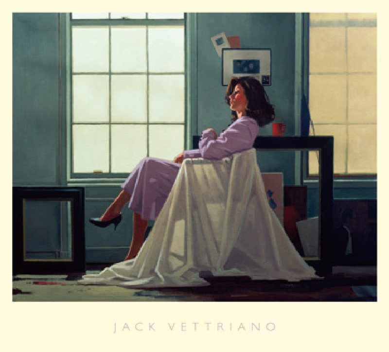 Winter Light and Lavender van Jack Vettriano