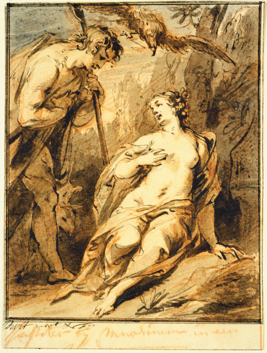 Jupiter and Mnemosyne van Jacob de Wit