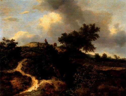 Sandweg in den Dünen van Jacob Isaacksz van Ruisdael