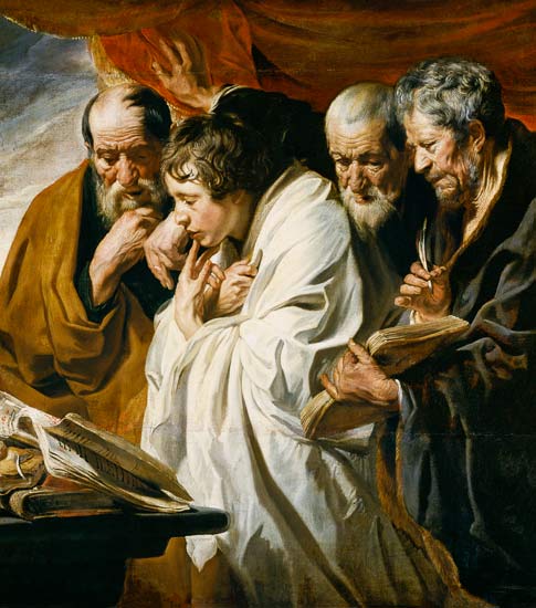 De vier Evangelisten van Jacob Jordaens